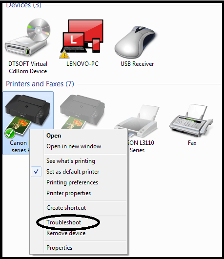 troubleshoot printer tidak terdeteksi