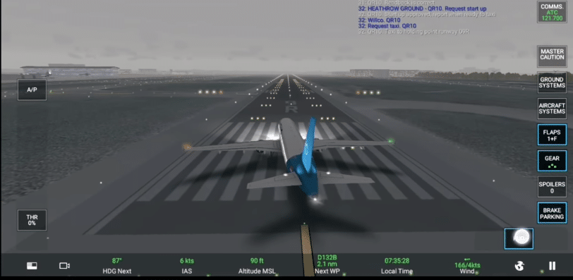 cara bermain real flight simulator
