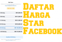 Daftar Harga Star Facebook