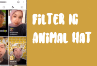 Filter IG Animal Hat topi hewan