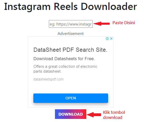 cara download reels tanpa aplikasi