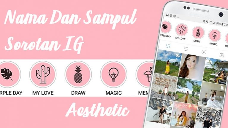 Nama Dan Sampul Sorotan Ig Aesthetic Terbaru