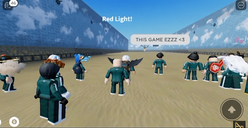 game squid game roblox red light green light