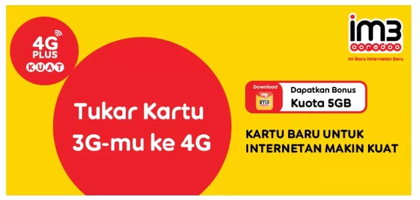Cara Ganti SIM Card Indosat 3G ke 4G