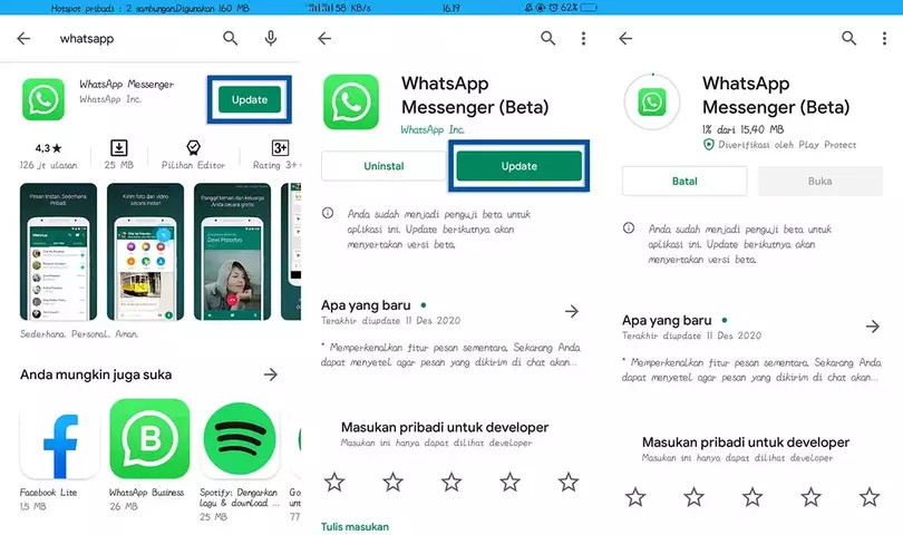 Perbarui WhatsApp 