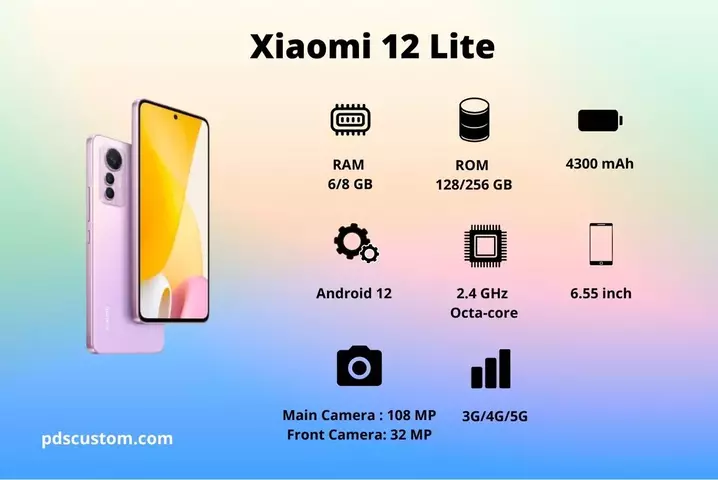  Spesifikasi Xiaomi 12 Lite