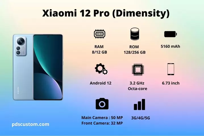  Spesifikasi Xiaomi 12 Pro (Dimensity)