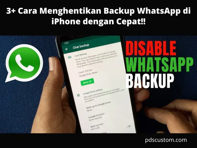 3+ Cara Menghentikan Backup WhatsApp di iPhone dengan Cepat!!