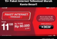 Paket Internet Telkomsel Murah Kuota Besar