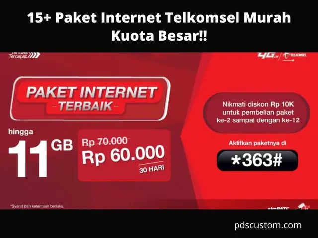 Paket Internet Telkomsel Murah Kuota Besar