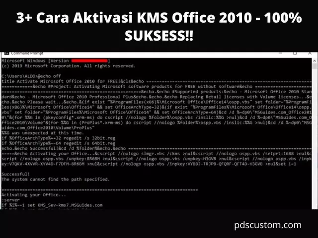 3+ Cara Aktivasi KMS Office 2010 - 100% SUKSESS!!