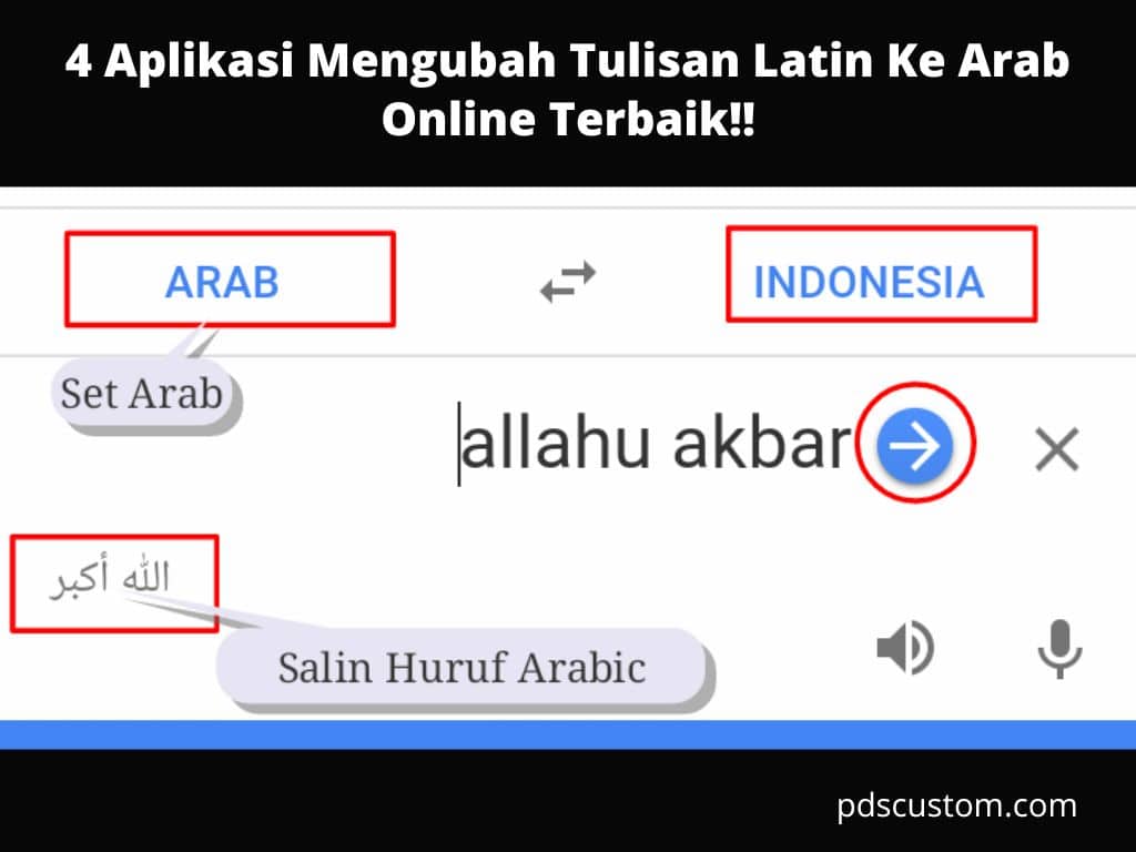 Aplikasi Untuk Mengubah Tulisan Latin Ke Arab Online