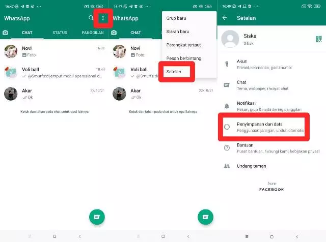 Cara download foto dari WA ke galeri handphone secara manual