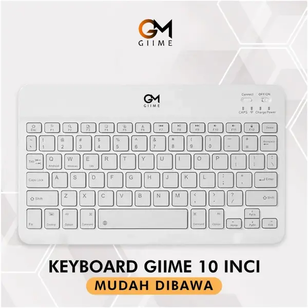 Giime Keyboard Portable Bluetooth 10 Inch