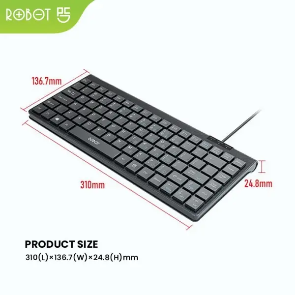 Robot Keyboard Bluetooth Portable Multi Device