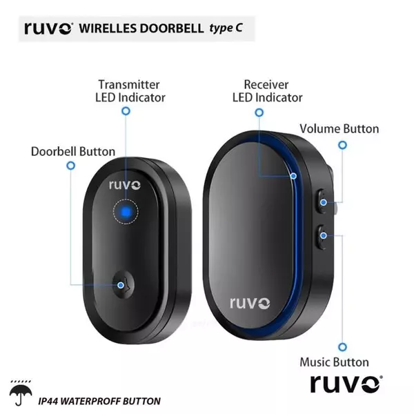 Ruvo Wireless Doorbell C
