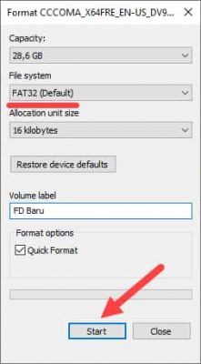 Cara Format Flashdisk FAT32 & Bedanya Dengan exFat32