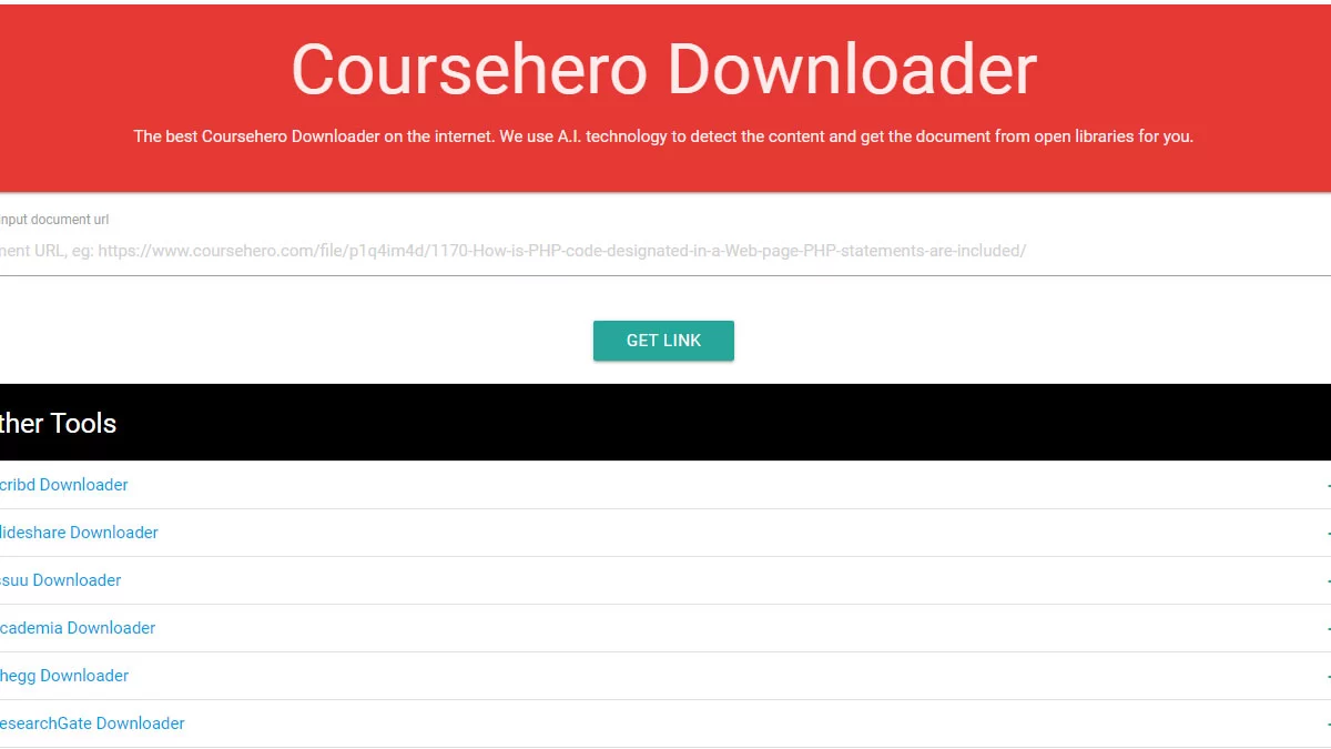 Coursehero Downloader