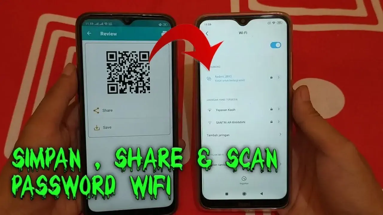 cara berbagi password Wifi yang sudah terhubung